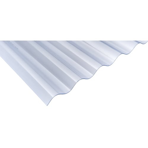 Clear pvcu corrugated roofing - clear,