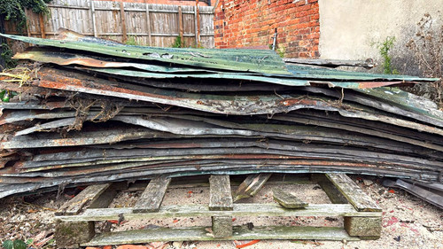 Used corrugated roof - used,
